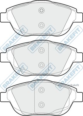 APEC BRAKING stabdžių trinkelių rinkinys, diskinis stabdys PD3256